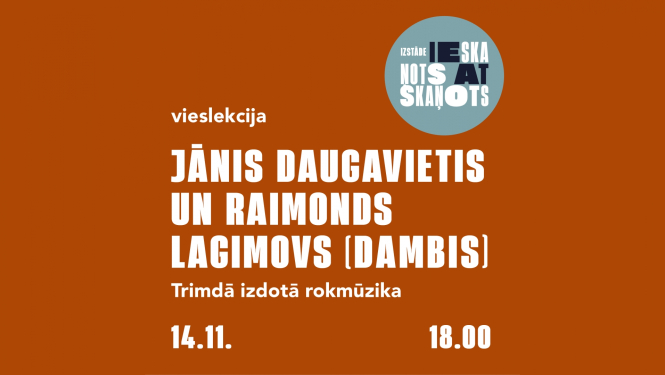 Vieslekcija LNB “Trimdā izdotā rokmūzika” - afiša