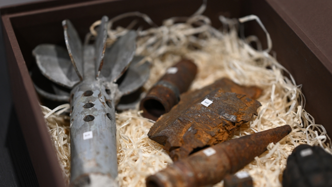 Ukrainas kara liecība, foto: Jānis Puķītis, LNVM