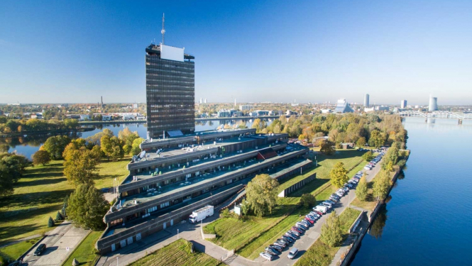 Latvijas Televīzijas ēka. Zaķusala, Foto: Mārcis Gaujenietis, avots: Latvijas Televīzija