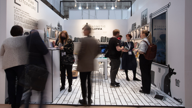 Latvijas stends Frankfurtes grāmatu tirgū
