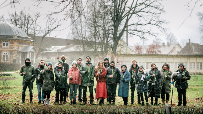 Filmēšanas komanda, foto: Lauris Vīksne