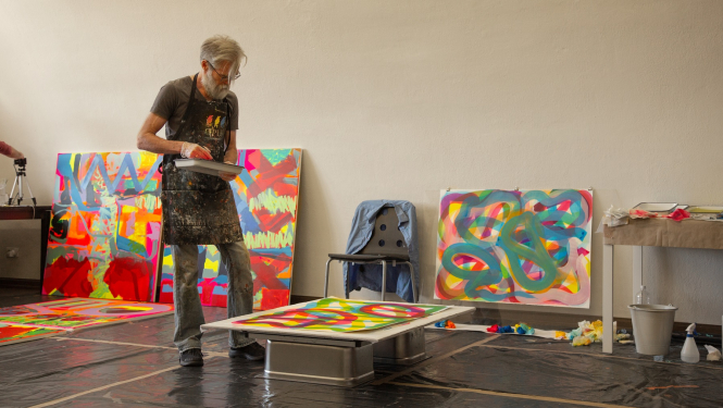 Simpozija “Marks Rotko 2021” radošais process, foto: Santa Suhanova.