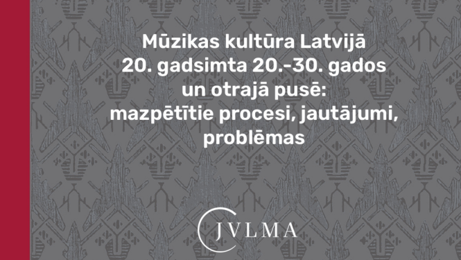 JVLMA vizuālais materiāls
