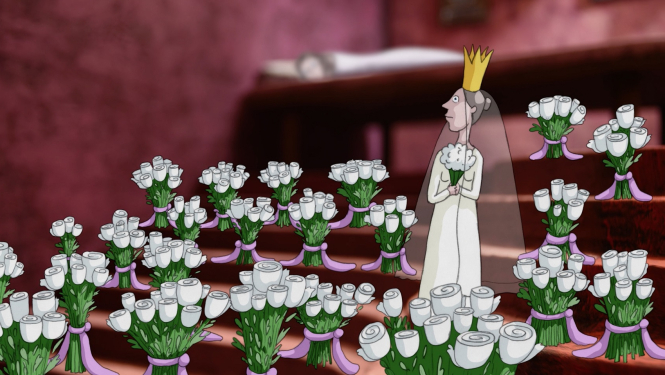 Kadrs no Signes Baumanes animācijas filmas "Mans laulību projekts" (2022)