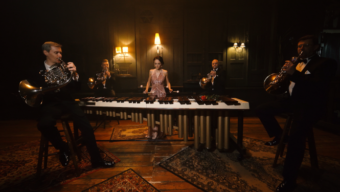 Mūziķe Marta Kauliņa, Liepājas mežragu kvartets