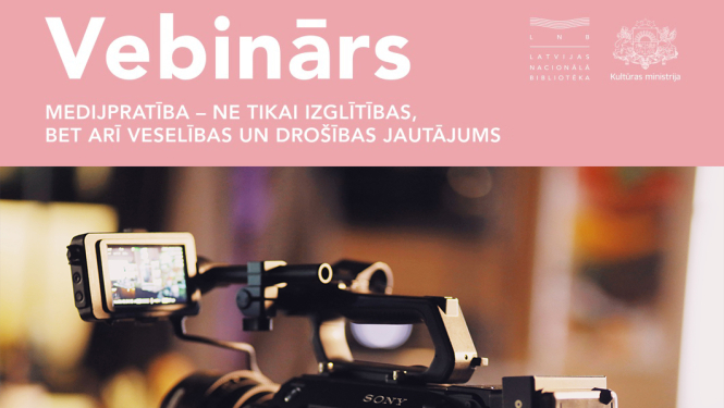 Medijpratības vebināra vizuālais materiāls