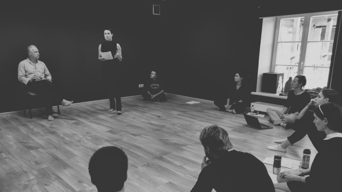 Pola Gudvina meistarklase Daugavpils teātrī, foto: Gatis Timofejevs