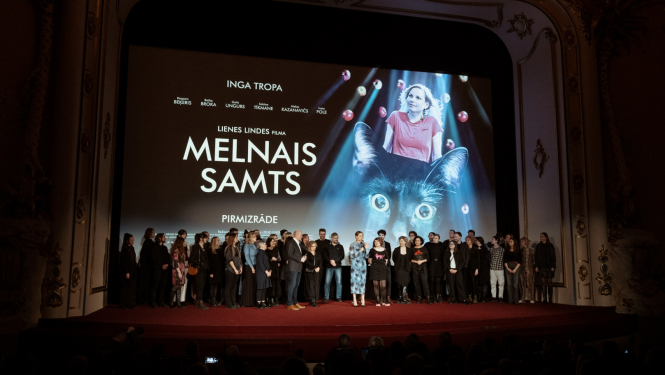Lienes Lindes dramēdijas “Melnais samts” pirmizrāde, foto: Andrejs Strokins