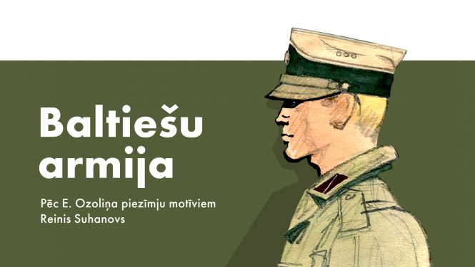 Zīmējums, kareivis formas tērpā