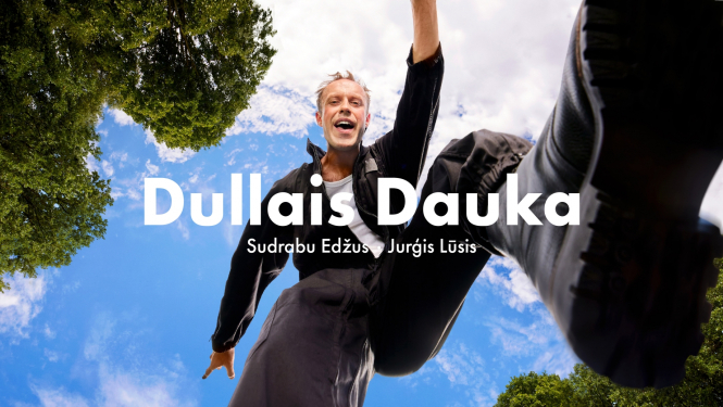 Latvijas Nacionālā teātra izrādes “Dullais Dauka” vizuālais publicitātes materiāls