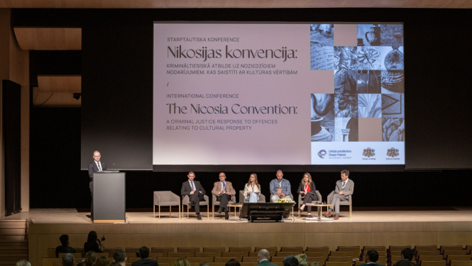Starptautiskā konference “Nikosijas konvencija: krimināltiesiskā atbilde uz noziedzīgiem nodarījumiem, kas saistīti ar kultūras vērtībām”, foto: Oskars Artūrs Upenieks / Kultūras ministrija
