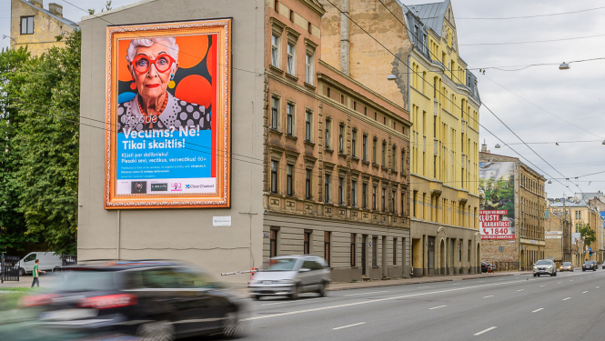 Reklāmas attēls pilsētvidē