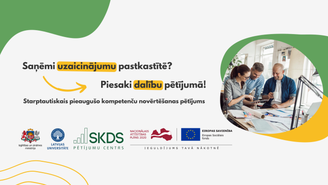 Attēls ar uzaicinājuma tekstu: saņēmi sludinājumu pastkastītē? Piesaki dalību pētījumā!