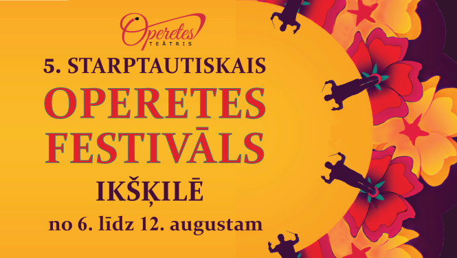 Operetes festivāla reklāmas plakāts