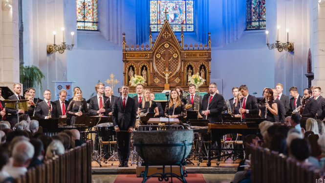 Orķestris "Rīga" Rīgas Domā, foto: Jānis Porietis