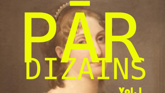 Dekoratīvs attēls ar uzrakstu: PĀRdizains Vol.1