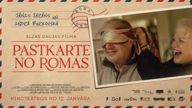 Filmas “Pastkarte no Romas” reklāmas plakāts