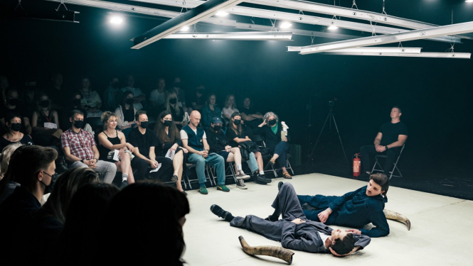 Izrāde PILENE* Ģertrūdes ielas teātrī, foto: Martynas Norvaišas