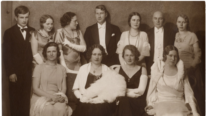Preses ballē 1932. gada 20. februārī. Nezināms fotogrāfs.