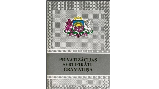 Privatizācijas sertifikātu grāmatiņa