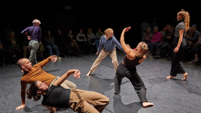 Dejas izrādes “Aizsācēji un iesācēji” publicitātes attēls