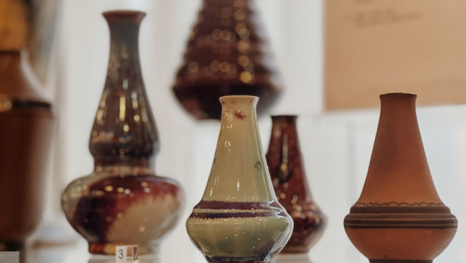 Izstādes ekspozīcijas fragments