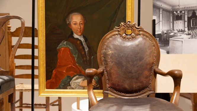 Izstāde “Katram savs krēsls. Krēsli un sēdēšana Rīgā no 13. gadsimta līdz mūsdienām”.  Foto: A. Meirāne (RVKM)