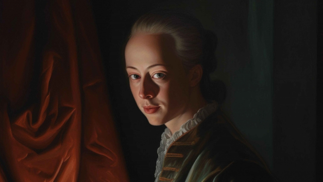 Dizaina studijas “Associates, Partners et Sons” un Midjourney Al “Muzeju naktij 2023” veltīts eksperiments ar Nikolausa fon Himzela portretu