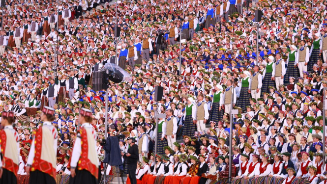 Dziesmu svētku koncerts, foto no LNKC arhīva