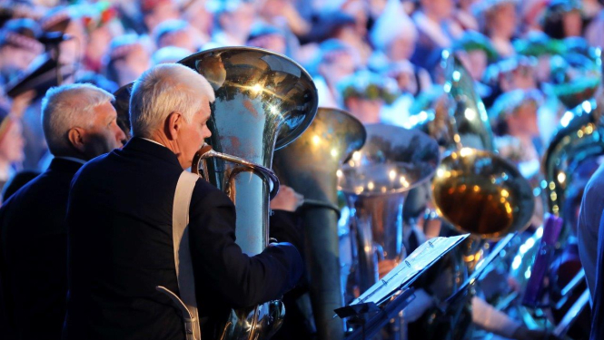 Pūtēju orķestris, foto no LNKC arhīva