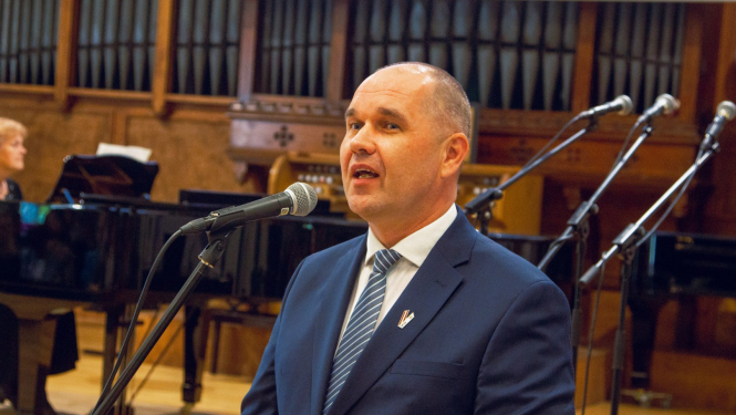 Latgales Mūzikas un mākslas vidusskolas direktors Raimonds Arbidāns