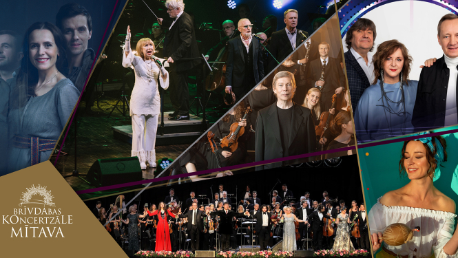 Brīvdabas koncertzāles “Mītava” pasākumu plakāts