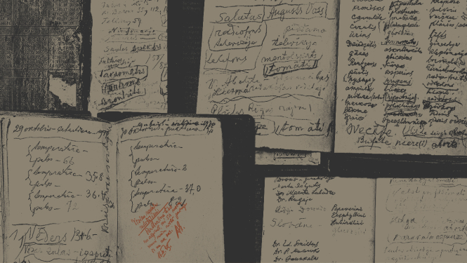 Izstāde “Andreja Upīša rokrakstu metamorfozes” vizuālais materiāls