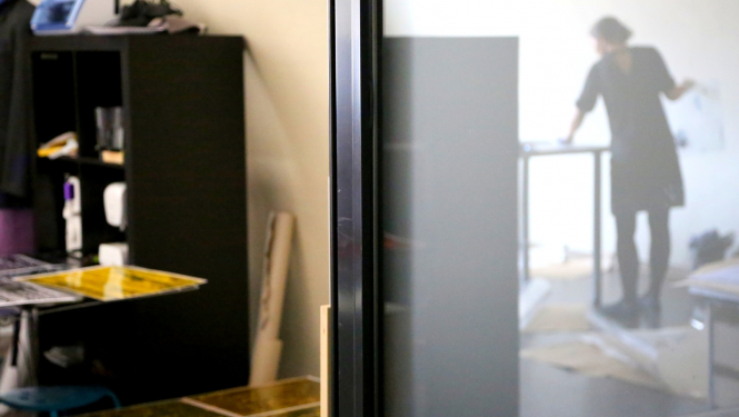 Mākslinieka siluets Rotko muzejā