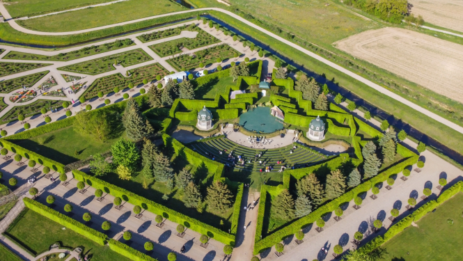 Rundales pils dārza Zaļais teātris, foto: Sindija Svane