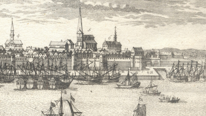 Rīgas ainava senā gravīrā