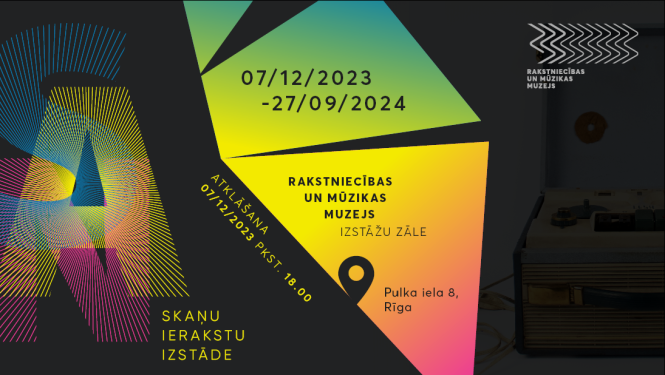 Rakstniecības un mūzikas muzeja pasākuma vizuālais materiāls