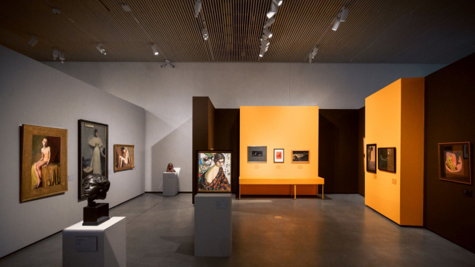 Izstāde “Nepieradinātās dvēseles. Simbolisms Baltijas valstu mākslā” Latvijas Nacionālajā mākslas muzejā. 2020./2021. Foto: Otto Strazds.