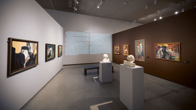 Izstāde “Nepieradinātās dvēseles. Simbolisms Baltijas valstu mākslā” Latvijas Nacionālajā mākslas muzejā. 2020./2021. Foto: Otto Strazds.