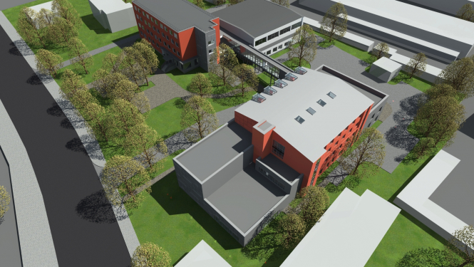 Jaņa Rozentāla Rīgas mākslas skolas topošais korpuss Rīgā, Slokas ielā 52b.