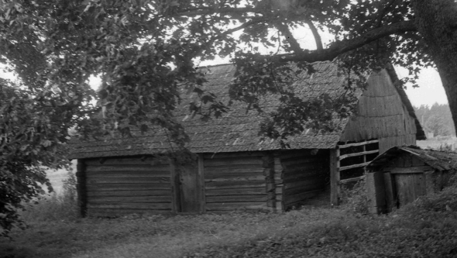 Aniņu klēts ar piebūvi 1975. gads. Foto: Maija Kreišmane