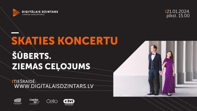 Attēls ar tekstu: "Skaties koncertu tiešraidē www.digitalaisdzintars.lv"