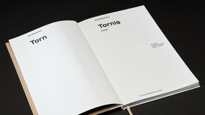 Igauņu dzejnieces Enes Mihkelsones dzejas krājums “Tornis”