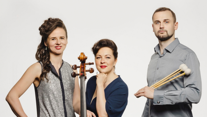 Trio “Art-i-Shock” - čelliste Guna Šnē, pianiste Agnese Egliņa un sitaminstrumentālists Guntars Freibergs