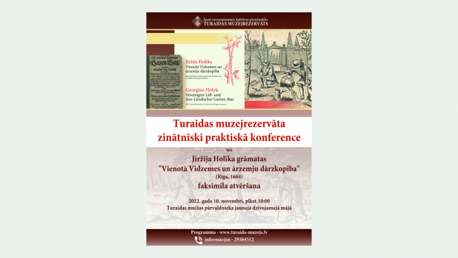 Turaidas muzejrezervāta gadskārtējās konferences plakāts