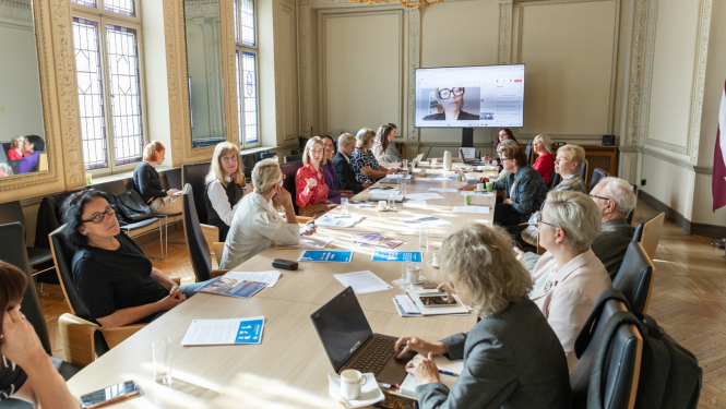 UNESCO Latvijas Nacionālās komisijas Asambleja spriež par kultūras vērtību aizsardzību bruņota konflikta gadījumā, foto: Oskars Artūrs Upenieks / Kultūras ministrija