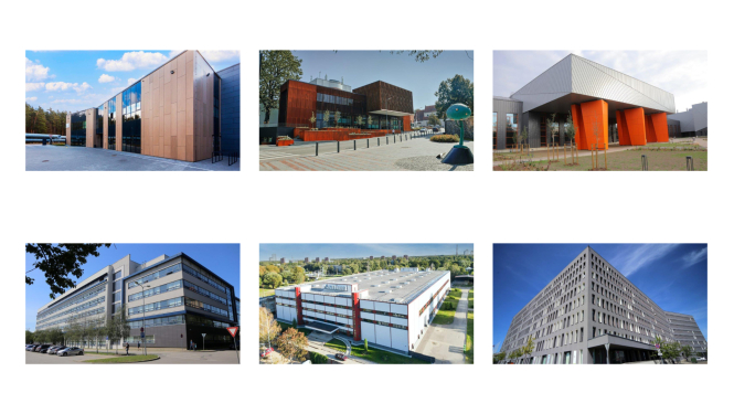 Dažādas valsts sektora ēkas