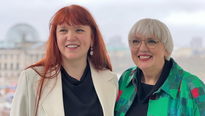 Kultūras ministre Agnese Logina un Vācijas Federatīvās Republikas kultūras un mediju valsts ministre Klaudija Rota