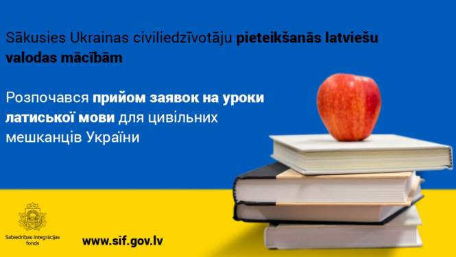 Ukrainas civiliedzīvotājiem Latvijā pieejami bezmaksas latviešu valodas kursi