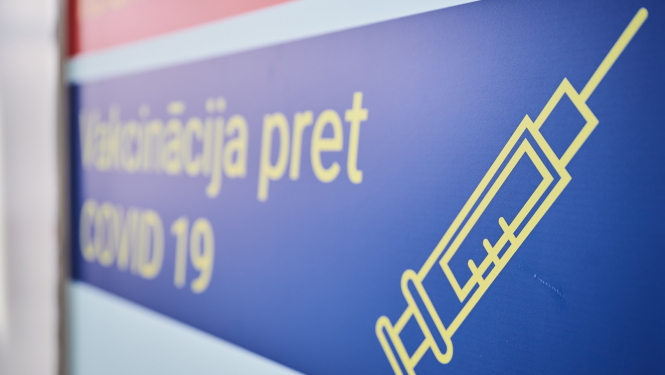 Vakcinēšanas ilustrācijas. Foto: Valsts kanceleja.